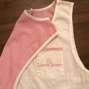 Lauren James Southern Comfort Seersucker Tank